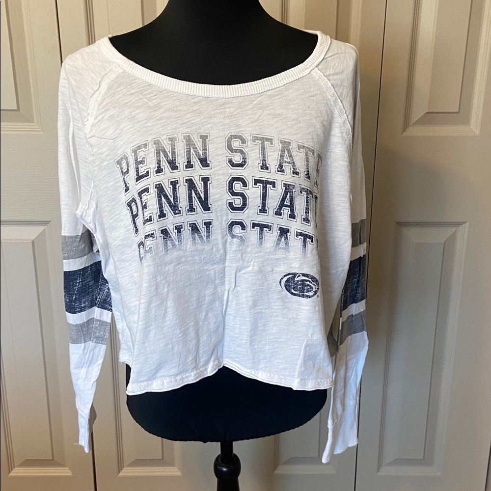 Penn State Colloseum Crop Long Sleeve Top Lightweight Women's Size Medium